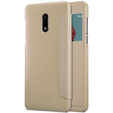 FlipCover Nillkin Sparkle Nokia 6 (TA-1021)  - kulta