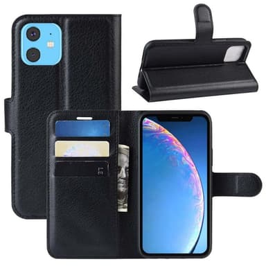 Kannettava lompakko PU 3 -kortti Apple iPhone 11 (6.1 ")  - violetti