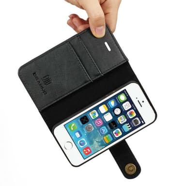 Lompakkokotelo DG-Ming 2i1 Apple iPhone 5, 5S, 5SE  - harmaa