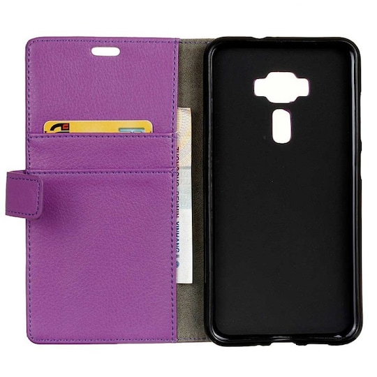 Lompakkokotelo 2-kortti Asus Zenfone 3 Deluxe (ZS550KL)  - violetti