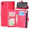 Lompakkotelo Flexi 9-kortti Asus Zenfone Live (ZB501KL)  - punainen