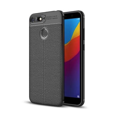 Nahkakuvioitu TPU kuori Huawei Y6 2018 (ATU-L21)  - sininen