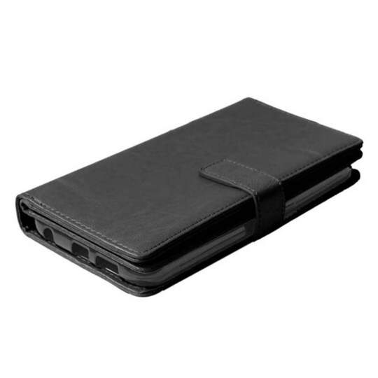 Lompakkotelo Flexi 9-kortti Motorola Moto G4, G4 + (XT1622)  - musta