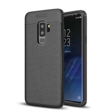 Nahkakuvioitu TPU kuori Samsung Galaxy S9 Plus (SM-G965F)  - punainen