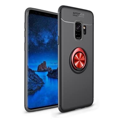Slim Ring kotelo Samsung Galaxy S9 (SM-G960F)  - Musta / Rose