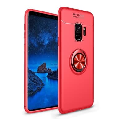 Slim Ring kotelo Samsung Galaxy S9 (SM-G960F)  - Musta / Rose