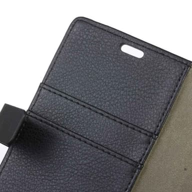 Lompakkokotelo 2-kortti Sony Xperia E5 (F3311)  - ruskea