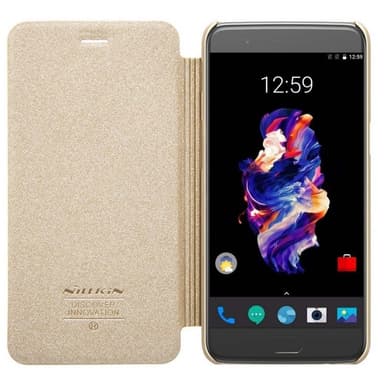 FlipCover Nillkin Sparkle OnePlus 5 (A5000)  - kulta