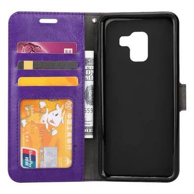 Lompakkokotelo 3-kortti Samsung Galaxy A8 Plus 2018 (SM-A730F)  - pink