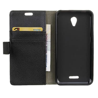 Lompakkokotelo 2-kortti ZTE Blade A310  - musta