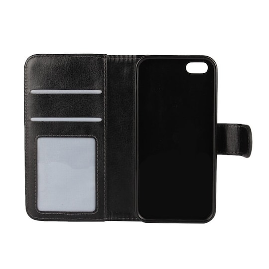 MOVE lompakkokotelo 2i1 Apple iPhone 5, 5S, 5SE  - musta