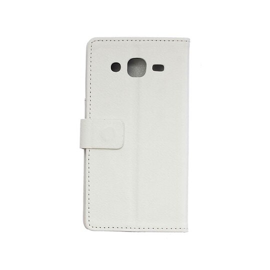 Lompakkokotelo 2-kortti Samsung Galaxy J2 (SM-J200F)  - valkoinen