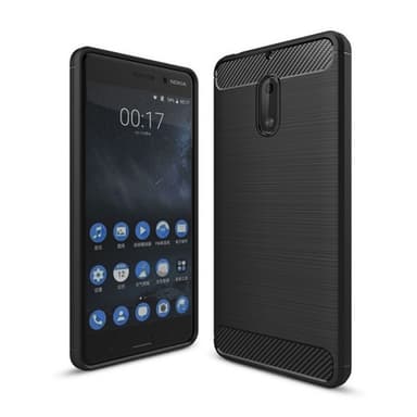 Harjattu TPU kuori Nokia 6 (TA-1021)  - sininen