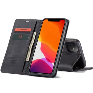 CaseMe Smart Magnet FlipCase Apple iPhone 11 (6.1 ")  - musta