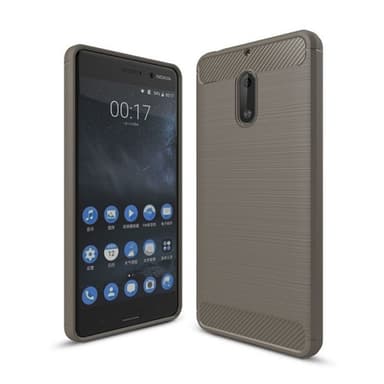 Harjattu TPU kuori Nokia 6 (TA-1021)  - sininen