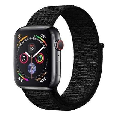 Apple Watch 4 (40 mm) nylonrannekoru - tummanmusta