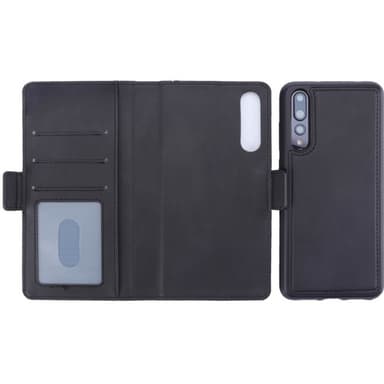 Retro kirja lompakko 2i1 Huawei P20 Pro (CLT-L29)  - musta