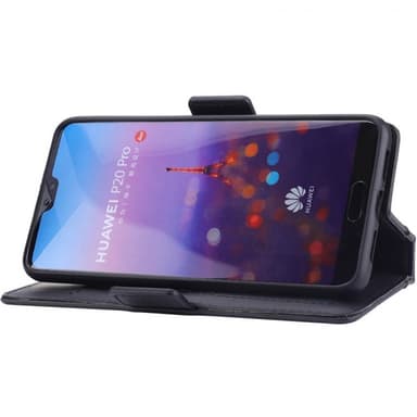 Retro kirja lompakko 2i1 Huawei P20 Pro (CLT-L29)  - musta