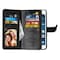 Lompakkotelo Flexi 9-kortti LG Stylus 2 (F720)  - musta
