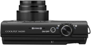 Nikon CoolPix S6200 digikamera (musta)