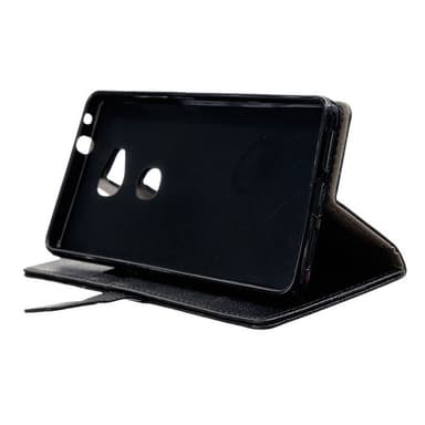Lompakkokotelo 2-kortti Huawei Honor 5X (KIW-AL10)  - musta