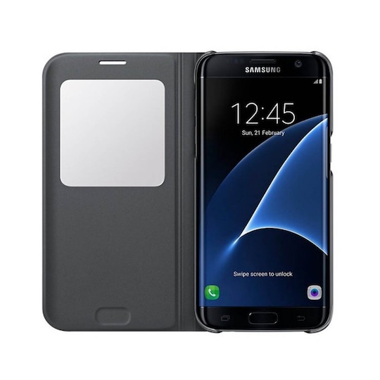 S View lompakkokotelo Samsung Galaxy S7 (SM-G930F)  - musta