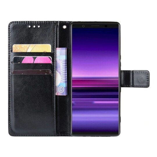 Lompakkokotelo 3-kortti Sony Xperia 5 (J8210)  - pinkki