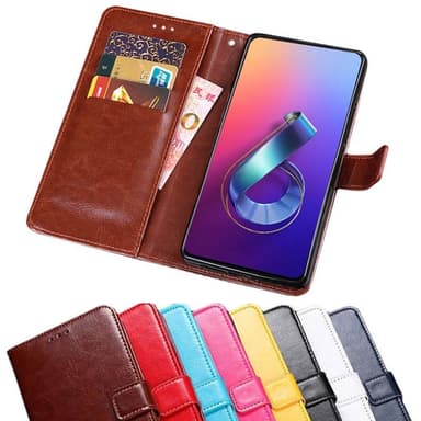 Lompakkokotelo 3-kortti Asus Zenfone 6 (ZS630KL)  - pinkki