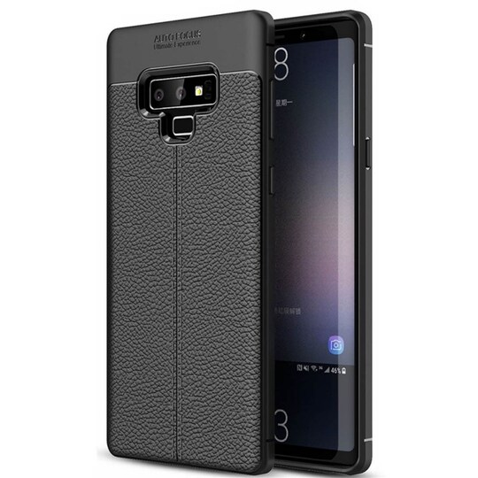 Nahkakuvioitu TPU kuori Samsung Galaxy Note 9 (SM-N960F)  - harmaa