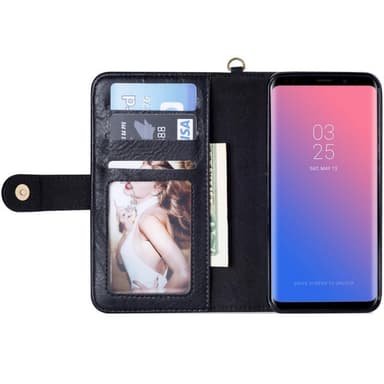 Lompakkokotelo 3i1 9-kortti Samsung Galaxy S9 (SM-G960F)  - musta