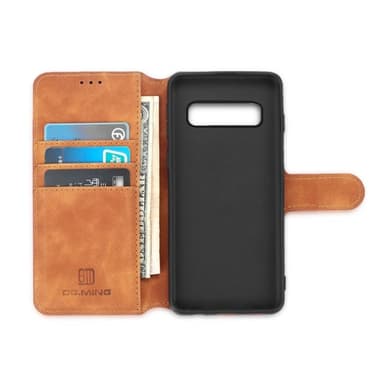 DG-Ming Lompakkokotelo 3-kortti Samsung Galaxy S10 (SM-G973F)  - ruske