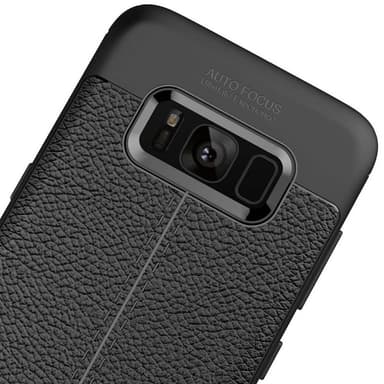 Nahkakuvioitu TPU kuori Samsung Galaxy S8 Plus (SM-G955F)  - harmaa