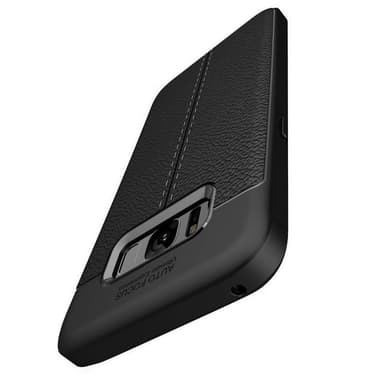 Nahkakuvioitu TPU kuori Samsung Galaxy S8 Plus (SM-G955F)  - harmaa