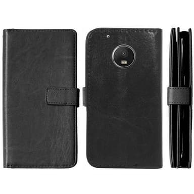Lompakkotelo Flexi 9-kortti Motorola Moto G5 (XT1670)  - ruskea