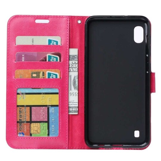 Lompakkokotelo 3-kortti Samsung Galaxy A10 (SM-A105F)  - pinkki