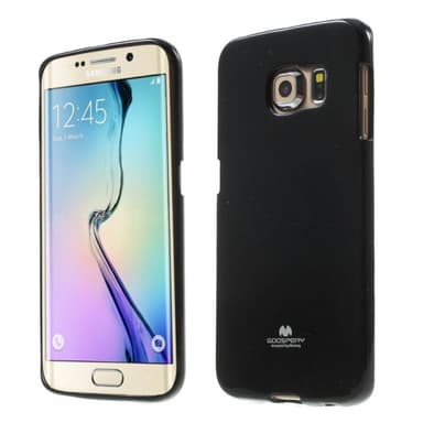 Mercury Jelly kotelo Samsung Galaxy S6 Edge (SM-G925F)  - musta