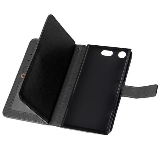 Lompakkotelo Flexi 9-kortti Sony Xperia XZ1 Compact (G8441)  - ruskea