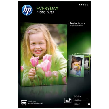 HP Everyday valokuvapaperi 10x15 cm (100 arkkia)