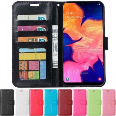 Lompakkokotelo 3-kortti Samsung Galaxy A10 (SM-A105F)  - vihreä