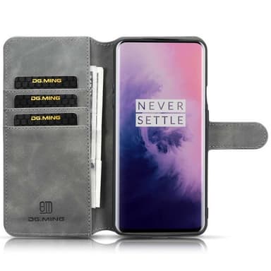 DG-Ming Lompakkokotelo 3-kortti OnePlus 7 Pro - harmaa