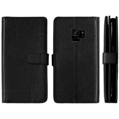Lompakkotelo Flexi 9-kortti Samsung Galaxy S9 (SM-G960F)  - musta