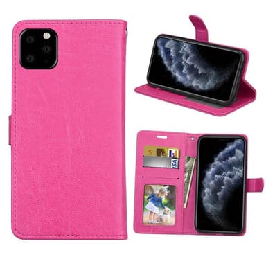 Lompakkokotelo 3-kortti Apple iPhone 11 Pro Max (6,5 ")  - pinkki