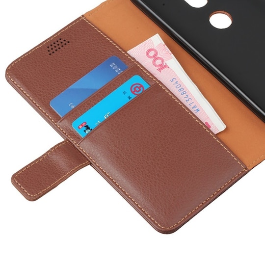 Lompakkokotelo 2-kortti Motorola Moto G4, G4 + (XT1622)  - valkoinen