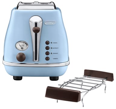 De'Longhi Icona Vintage leivänpaahdin CTOV2103 (sin.)