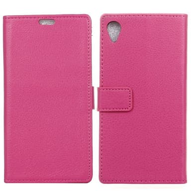 Lompakkokotelo 2-kortti Sony Xperia XA1 Ultra (G3221)  - pinkki