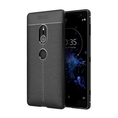 Nahkakuvioitu TPU kuori Sony Xperia XZ2 (H8266)  - sininen