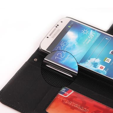 Lompakkokotelo Magneetti 2i1 Samsung Galaxy S4 ( GT -i9500)  - valkoin