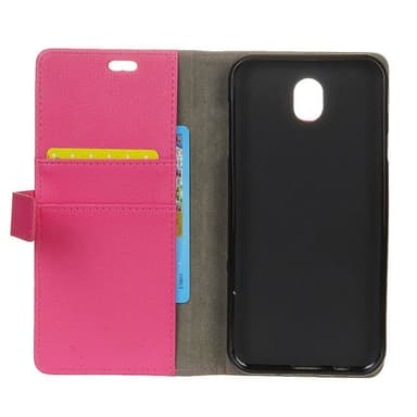 Lompakkokotelo 2-kortti Samsung Galaxy J7 2017 (SM-J730F)  - pinkki