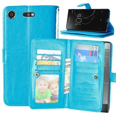 Lompakkotelo Flexi 9-kortti Sony Xperia XZ1 Compact (G8441)  - sininen