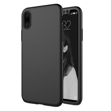 FLOVEME 360 kuori lasinen Apple iPhone X / Xs  - harmaa